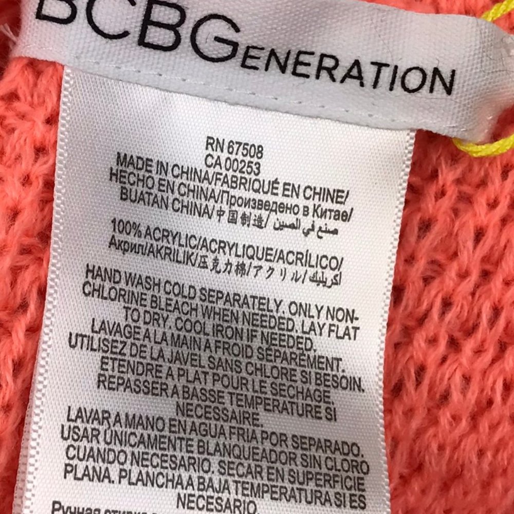 BCBGeneration Infinity Scarf Cowl Peach Rose - Picture 9 of 10